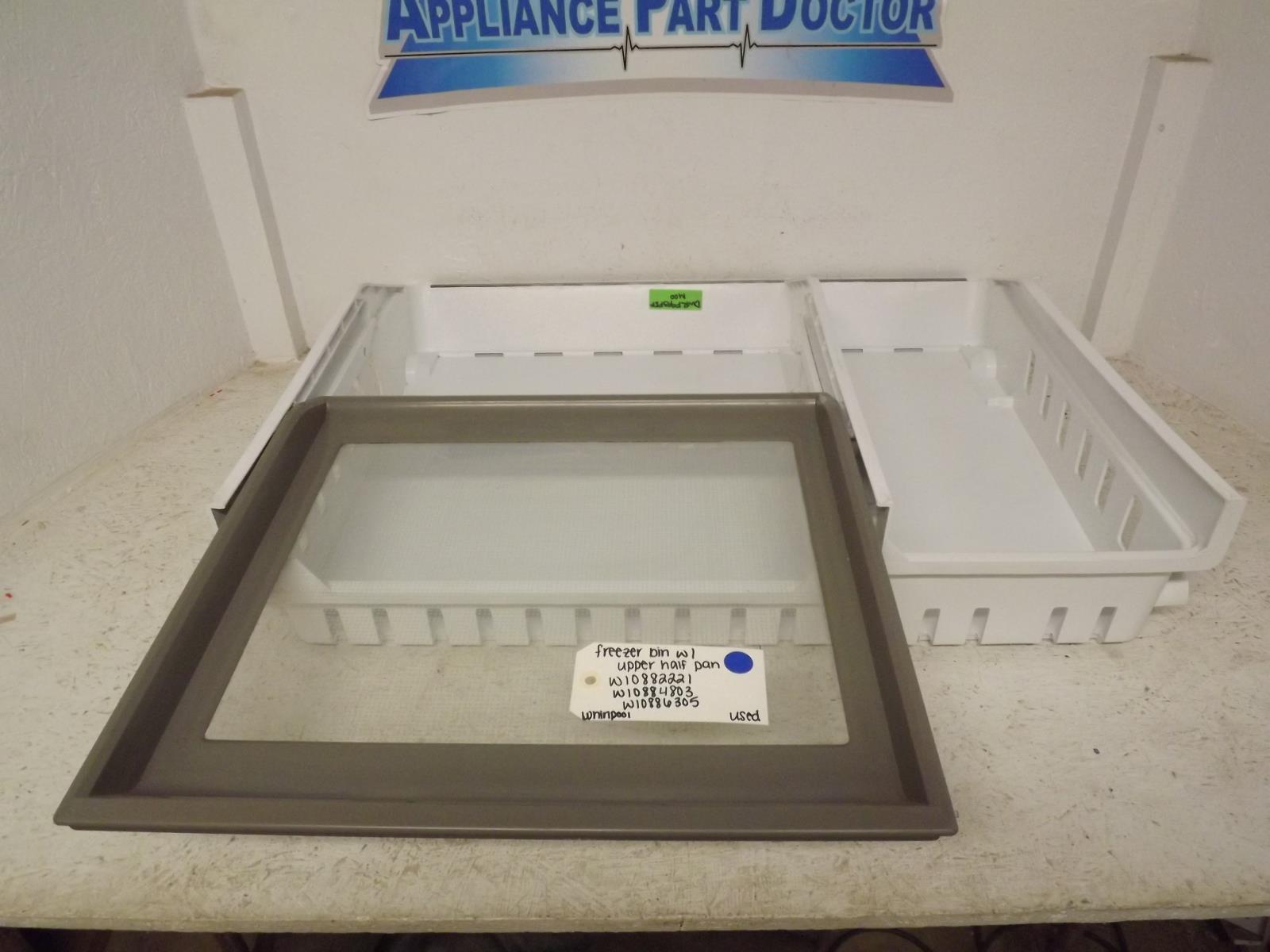 Whirlpool Refrigerator W10882221 W10884803 W10886305 Freezer Bin Used Whirlpool Refrigerator W10882221 W10884803 W10886305 Freezer Bin Used